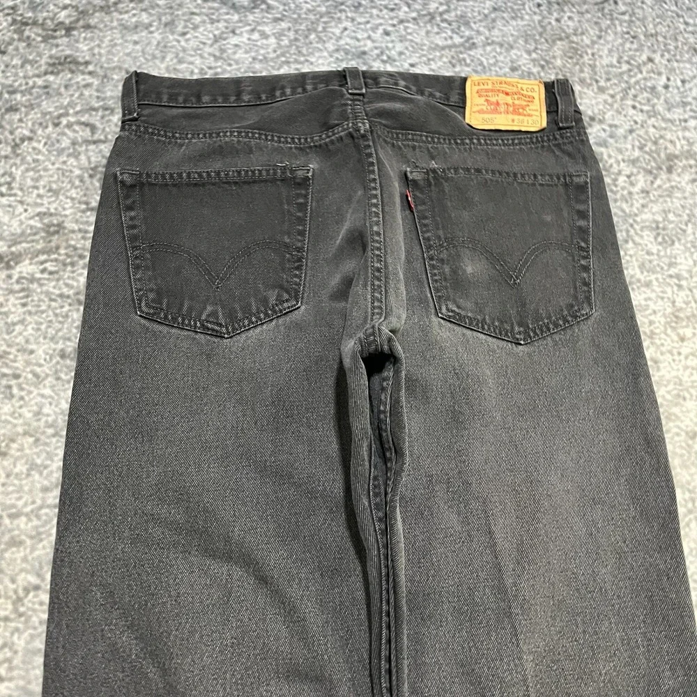 Vintage Levi's 505 Jeans Mens‎ 34x30 Black 2000s Regular Fit Denim